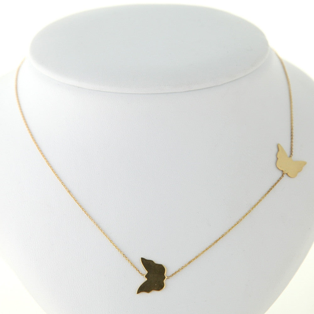 Borboleta Gold Butterflies Necklace